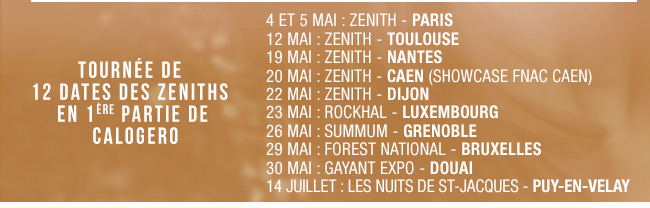En tournee avec Calogero